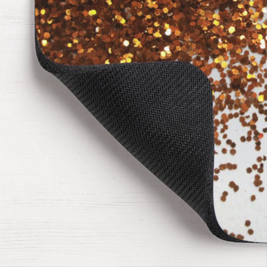 Glitter Grafisch Horizontaal Mousepad, bedrukt Gol Muismat (Hoek)