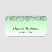 Glitter Green Naamplaatje (Voorkant)