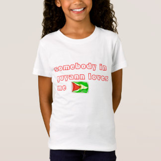 Glitter-Guyana-Flag, iemand in guyann houdt van me T-shirt