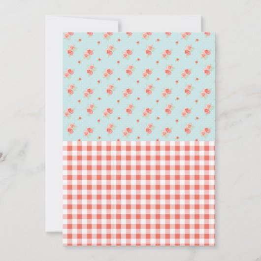 Glitter Gymnastic Invite Kaart (Achterkant)