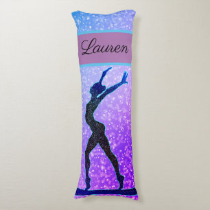 Glitter Gymnastics Beam Blue en Paars Lichaamskussen