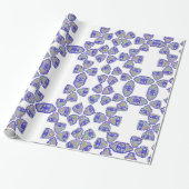 Glitter hamsa חמסה pakpapier (Uitgerold)