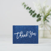 Glitter HAND LETTERED Bedankt voor uw aankoop Informatiekaartje (Staand voorkant)