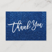 Glitter HAND LETTERED Bedankt voor uw aankoop Informatiekaartje (Voorkant)