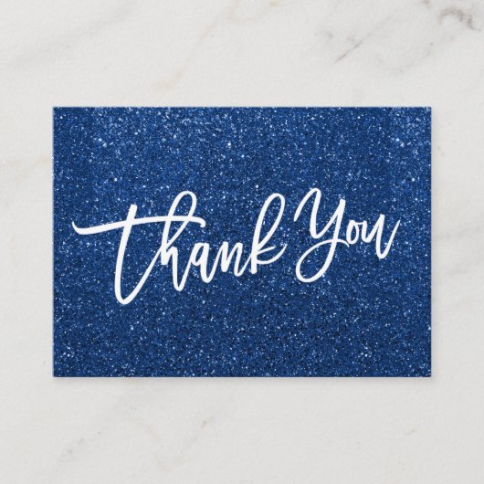 Glitter HAND LETTERED Bedankt voor uw aankoop Informatiekaartje (Voorkant)