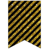 Glitter Happy Birthday-banner Vlaggetjes (Eerste vlag)