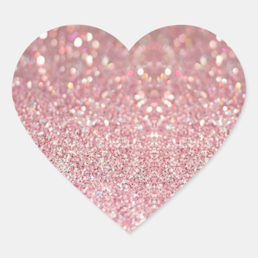 Glitter Hart Sticker (Voorkant)