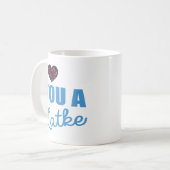 Glitter harten en Latkes Koffiemok (Voorkant links)