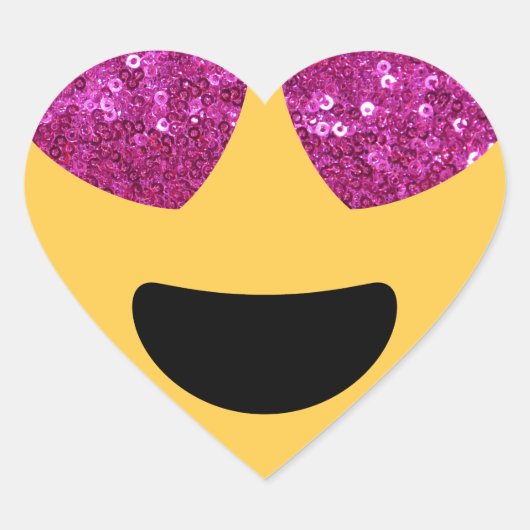 glitter hartoog emoji hart sticker (Voorkant)
