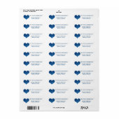 Glitter Heart Etiket (Full Sheet)