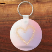 Glitter Heart Sleutelhanger (Voorkant)