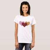 Glitter Hearts T Shirt (Voorkant volledig)