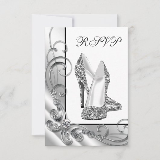 Glitter hoge hak schoen RSVP (Voorkant)