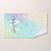 Glitter Holographic Iridescent Girly Handdoek (Handdoek)