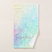  Glitter Holographic Iridescent Girly Handdoek (Handdoek)