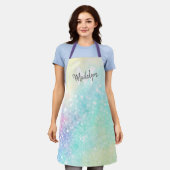 Glitter Holographic Iridescent Girly Schort (Gedragen)