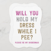 Glitter houdt mijn klep vast terwijl ik plaag | Br Kaart (Voorkant / Achterkant)