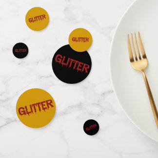 Glitter in Blood Typografie Confetti