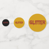 Glitter in Blood Typografie  Confetti (Achterkanten)