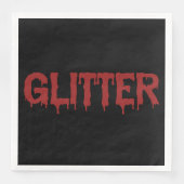 Glitter in Blood Typografie Servet (Voorkant)