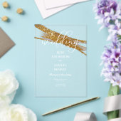 Glitter Ink Transparent Acrylic Invitation Acryl Uitnodigingen (Insitu (Huwelijk))