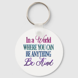 Glitter Inspirerend citaat uitlijnen Sleutelhanger