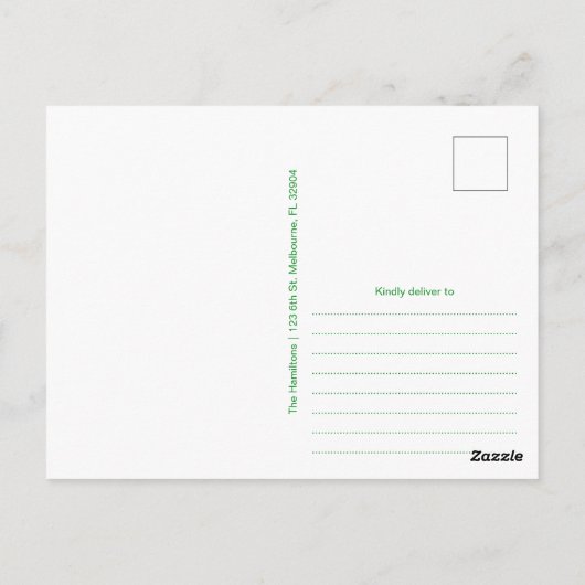 Glitter Irish Blessing St. Patrick's Day Briefkaart (Achterkant)