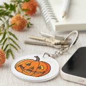 Glitter Jack O'Lantern Sleutelhanger (Voorkant Rechts)