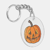 Glitter Jack O'Lantern Sleutelhanger (Voorkant Links)
