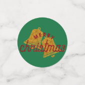 Glitter-kerstbellen Confetti (Kleine voorkant)