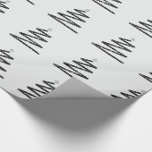 Glitter kerstboom cadeaupapier (Hoek)