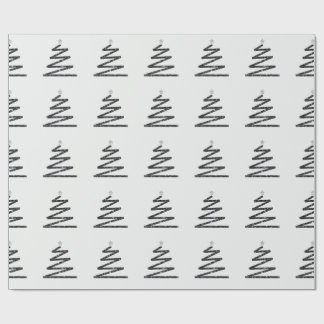 Glitter kerstboom cadeaupapier