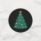 Glitter kerstboom confetti (Kleine voorkant)