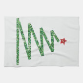 Glitter kerstboom theedoek (Horizontaal)