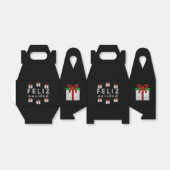 Glitter kerstcadeau bedankdoosjes (Uitgevouwen)