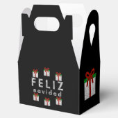 Glitter kerstcadeau bedankdoosjes (Geopend)