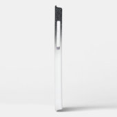 Glitter Lashes Black Glitter Ombre Silver Case-Mate iPhone Case (Achterkant / Links)