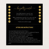 Glitter Lashes nazorg alles in één keer Visitekaartjes (Binnenkant ongevouwen)