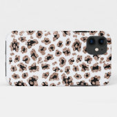 Glitter Leopard-draagtas Case-Mate iPhone Case (Achterkant (horizontaal))