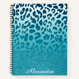 Glitter Leopard Notitieboek