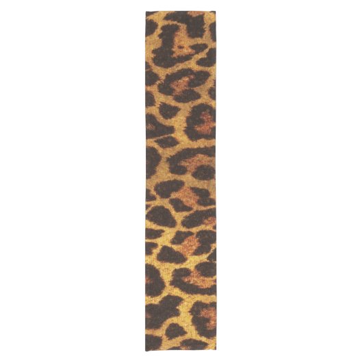 Glitter Leopard Pring Korte Tafelloper (Voorkant)