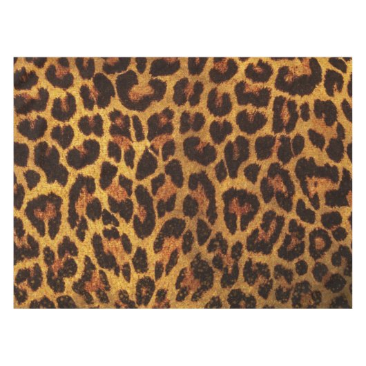 Glitter Leopard Pring Tafelkleed (Voorkant (Horizontaal))