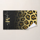 Glitter Leopard Print Bad Handdoek (Handdoek)