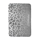 Glitter Leopard Print Badmat (Voorkant Verticaal)