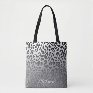 Glitter Leopard Print Draagtas