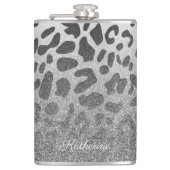 Glitter Leopard Print Heupfles (Voorkant)