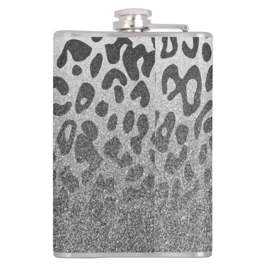 Glitter Leopard Print Heupfles (Achterkant)