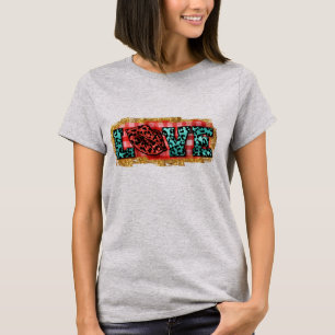 Glitter Leopard Print Love Lips T-shirt