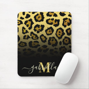 Glitter Leopard Print Muismat
