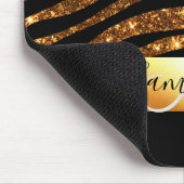 Glitter Leopard Print Muismat (Hoek)